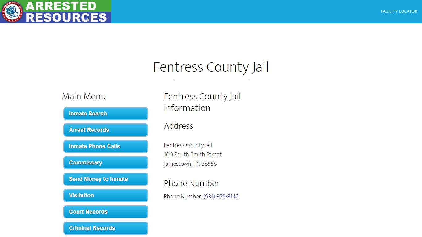 Fentress County Jail - Inmate Search - Jamestown, TN - Arrested Resources